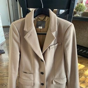 Jcrew Camel colored 100% wool pea coat size 6